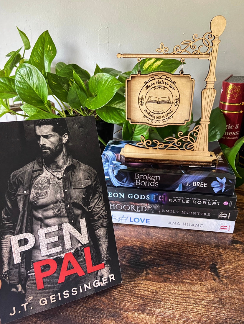 Smut Themed Bookshelf Hanging Sign