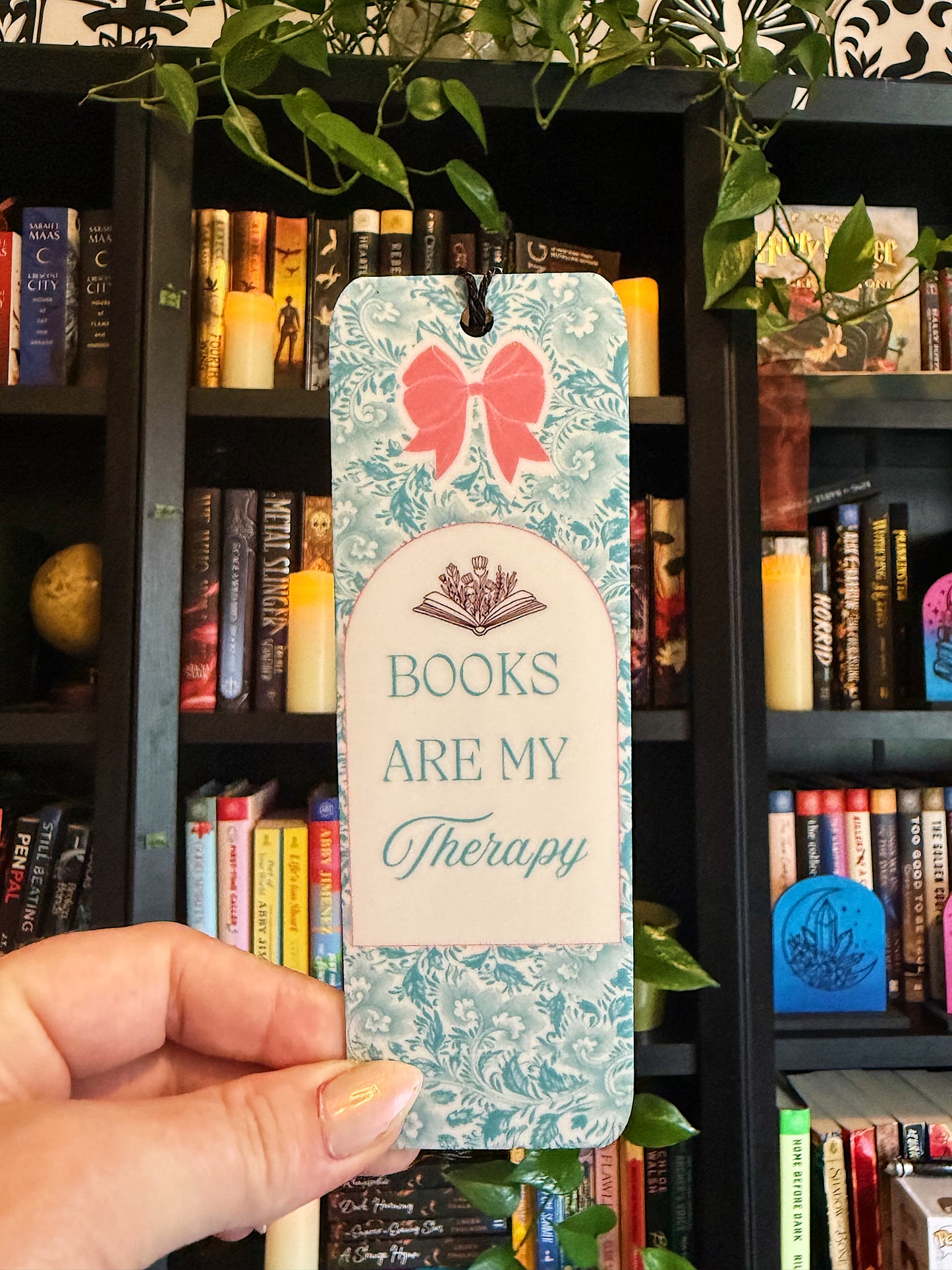 Books are my therapy Acrylic Bookmark