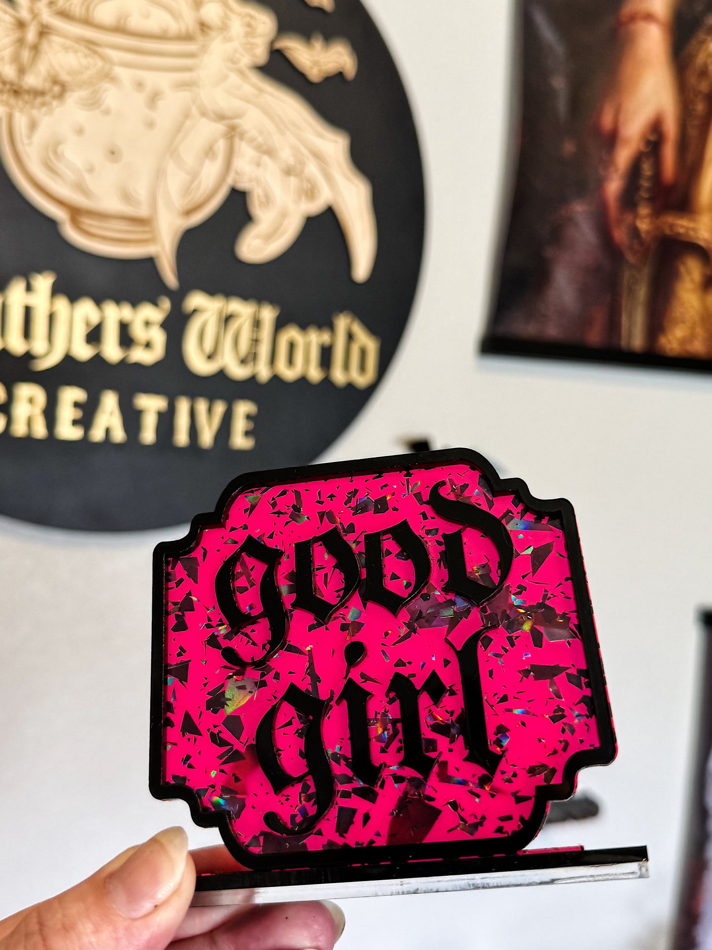 Good Girl Bookshelf Signs
