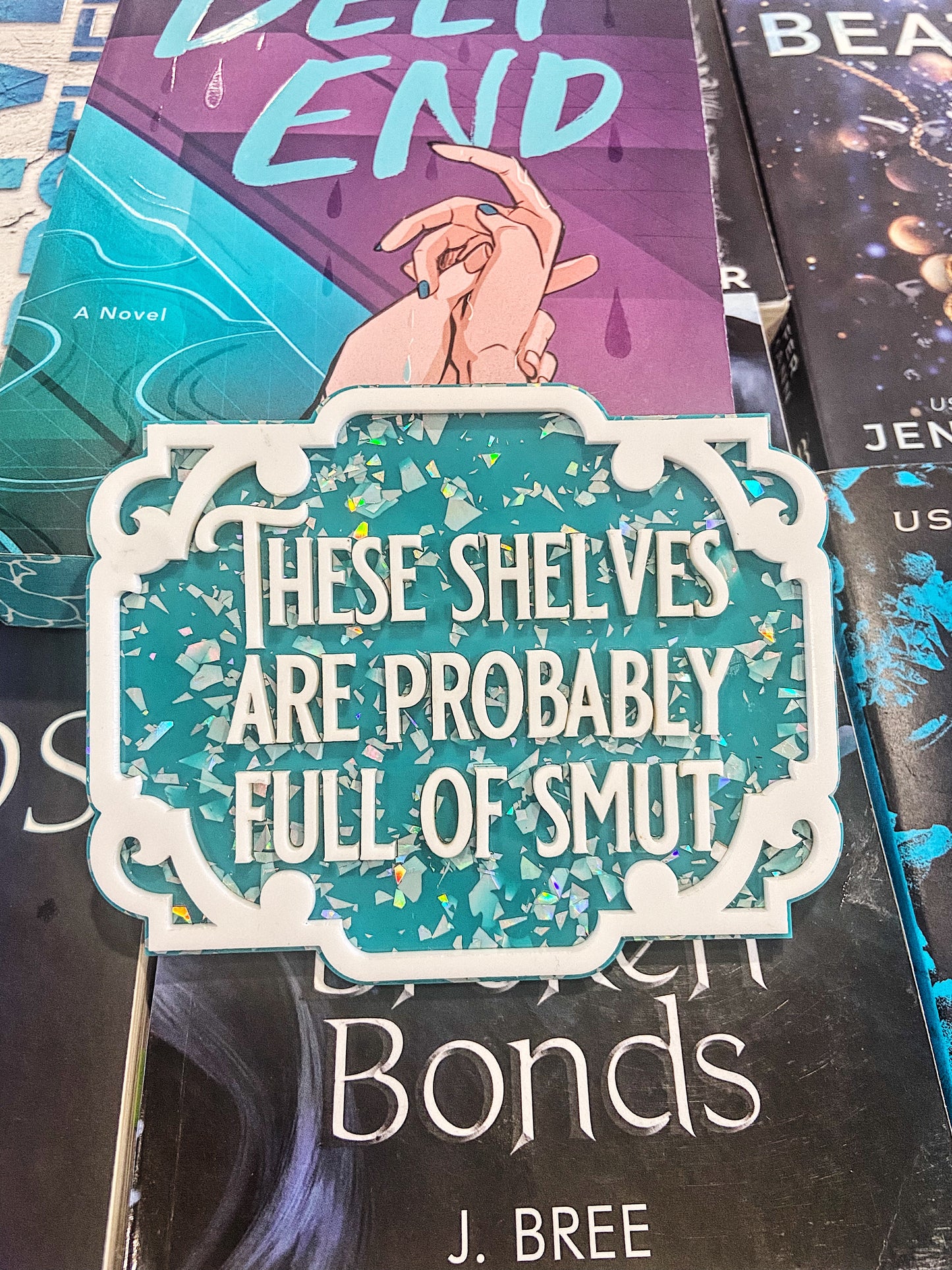 Shelves Full of Smut Bookshelf Sign