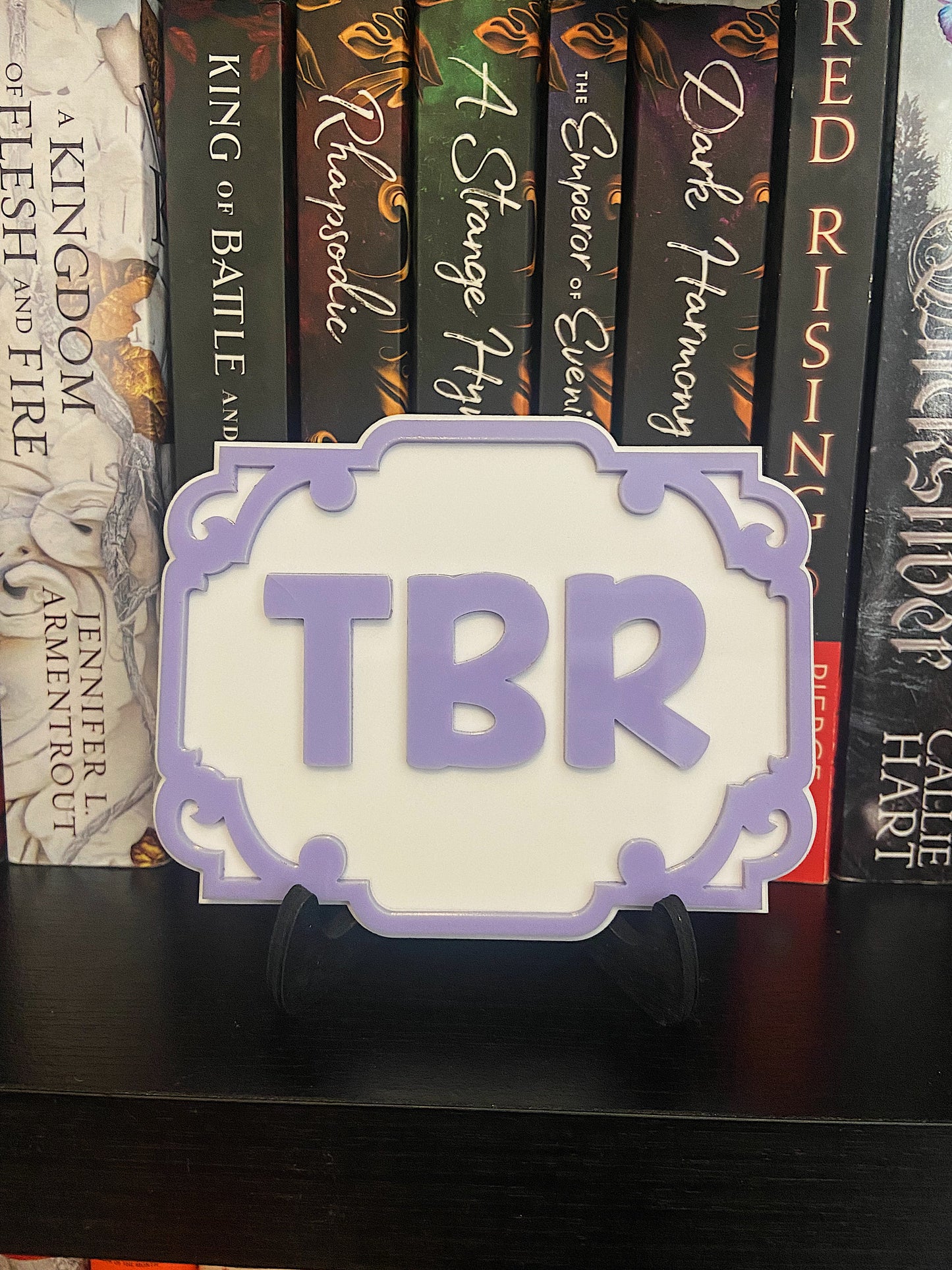 TBR Bookshelf Sign, To Be Read Bookshelf Plaque