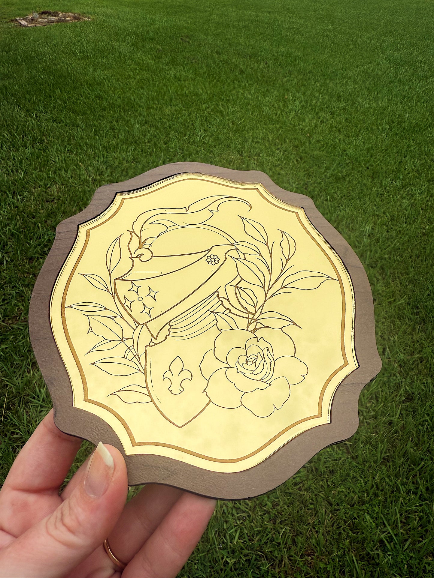 Engraved Medieval Knight Wall Hanging