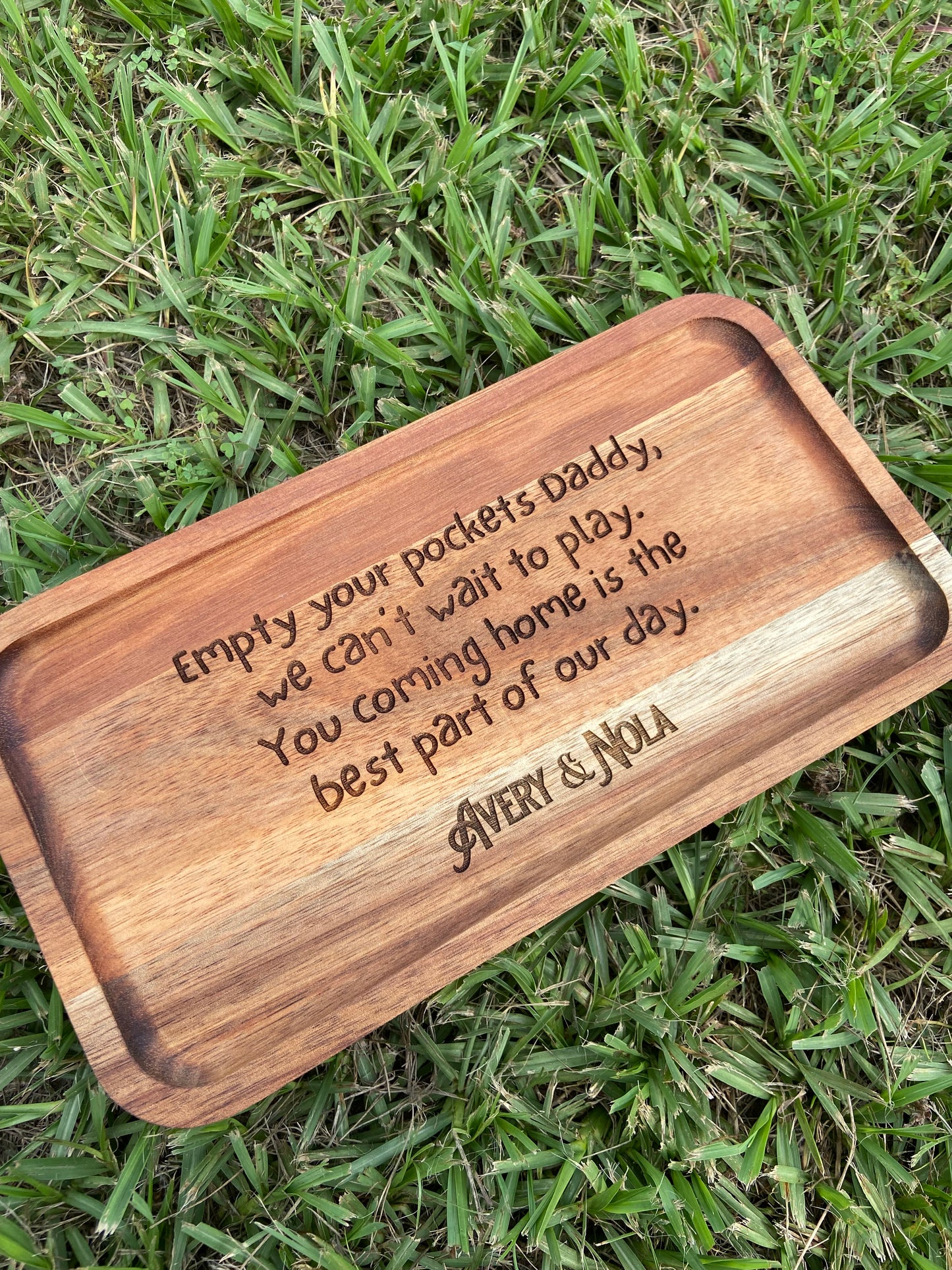 Customized Tray - Empty Your Pockets Daddy