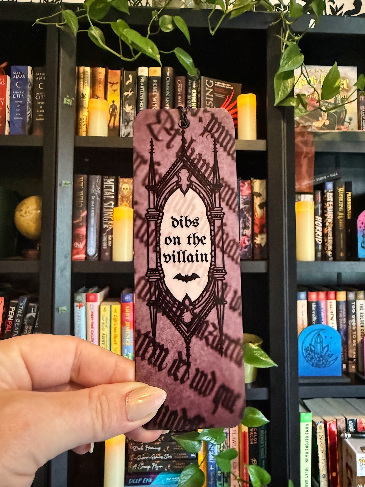 Dibs on the Villain Acrylic Bookmark