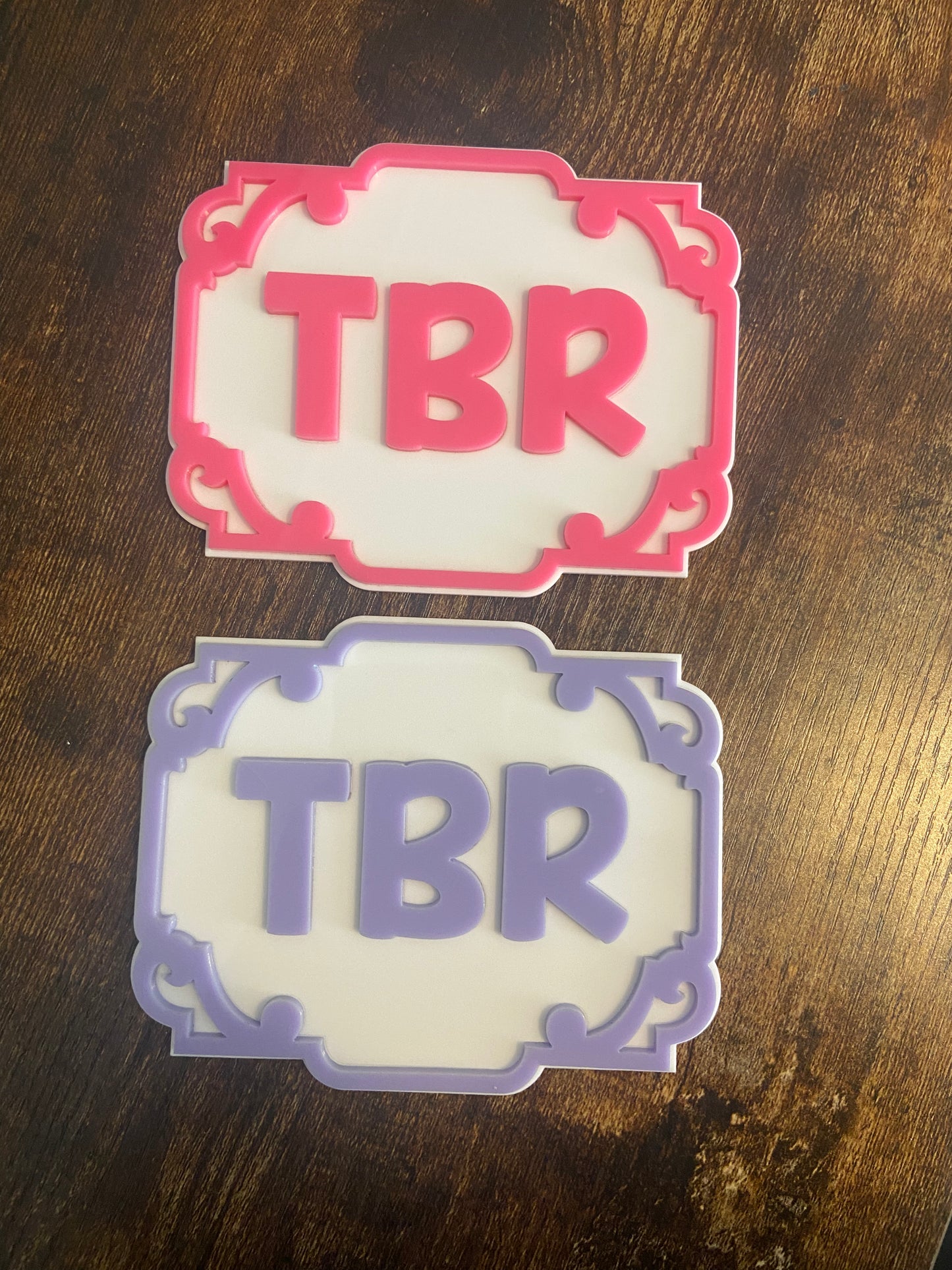 TBR Bookshelf Sign, To Be Read Bookshelf Plaque