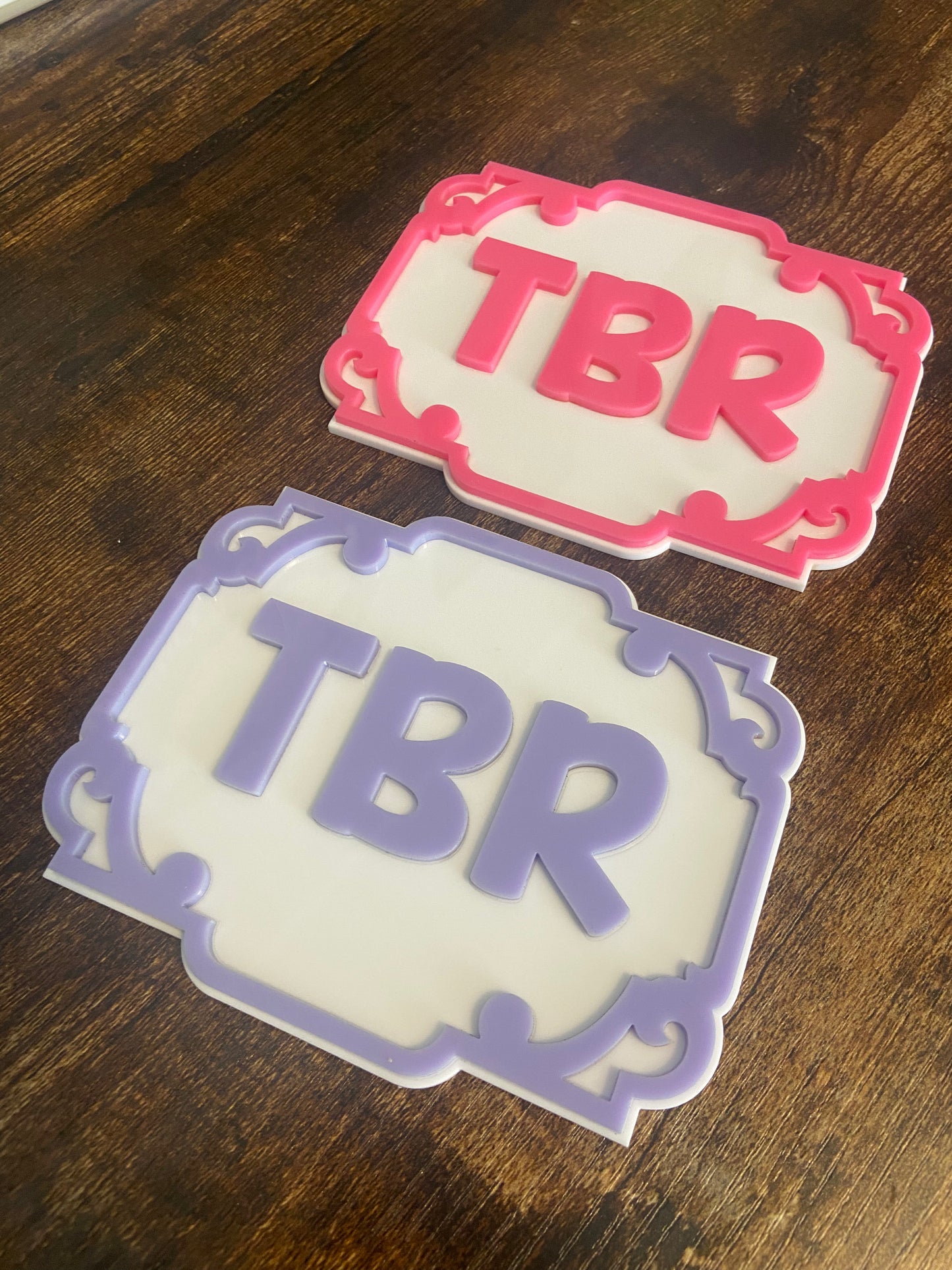TBR Bookshelf Sign, To Be Read Bookshelf Plaque