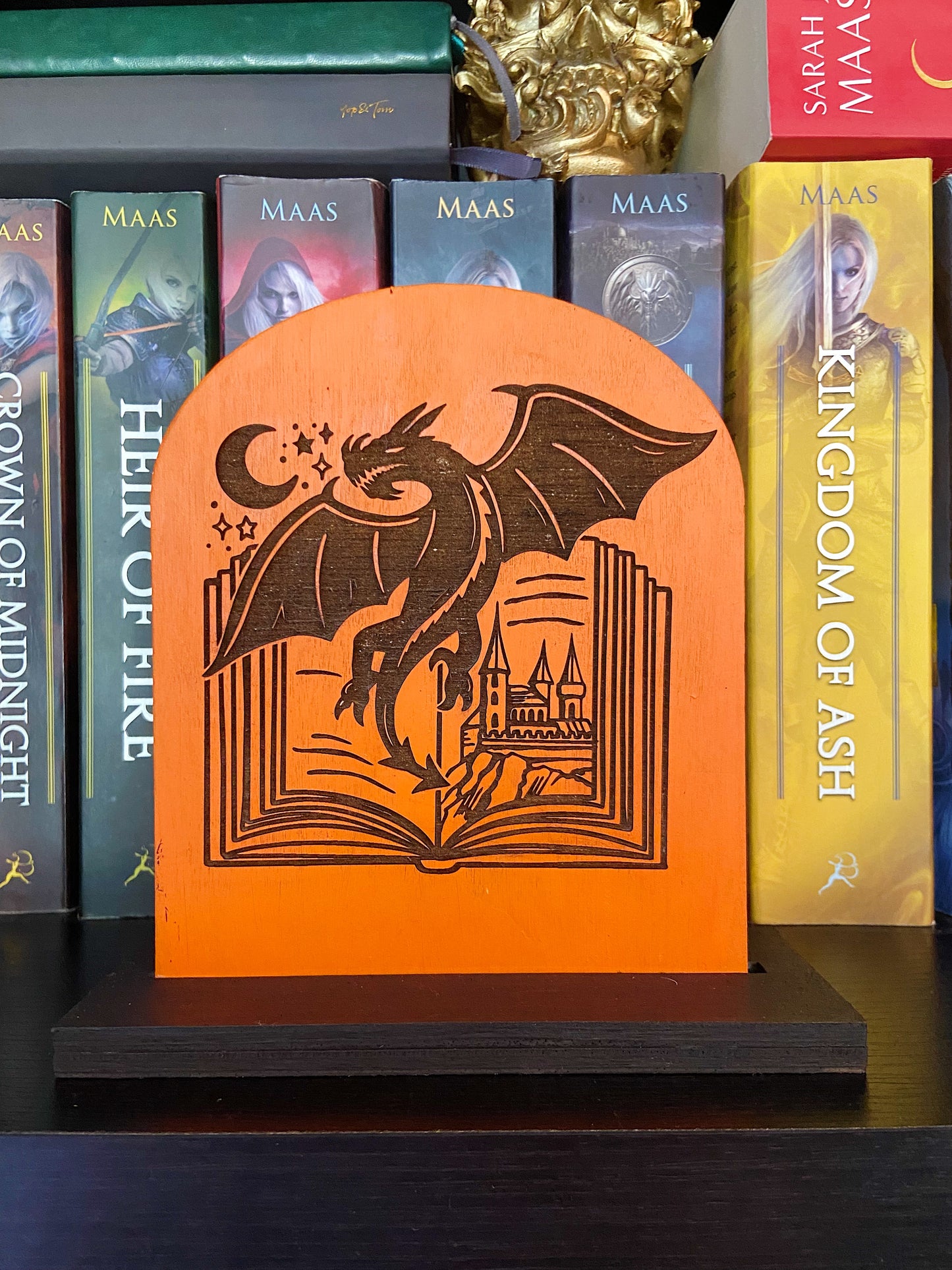 Fantasy Dragon Themed Bookshelf Sign