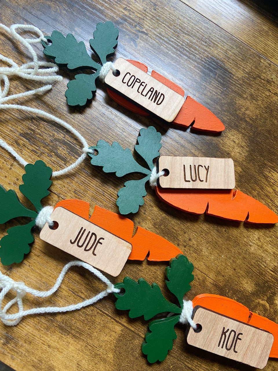 Carrot Easter Basket Tag