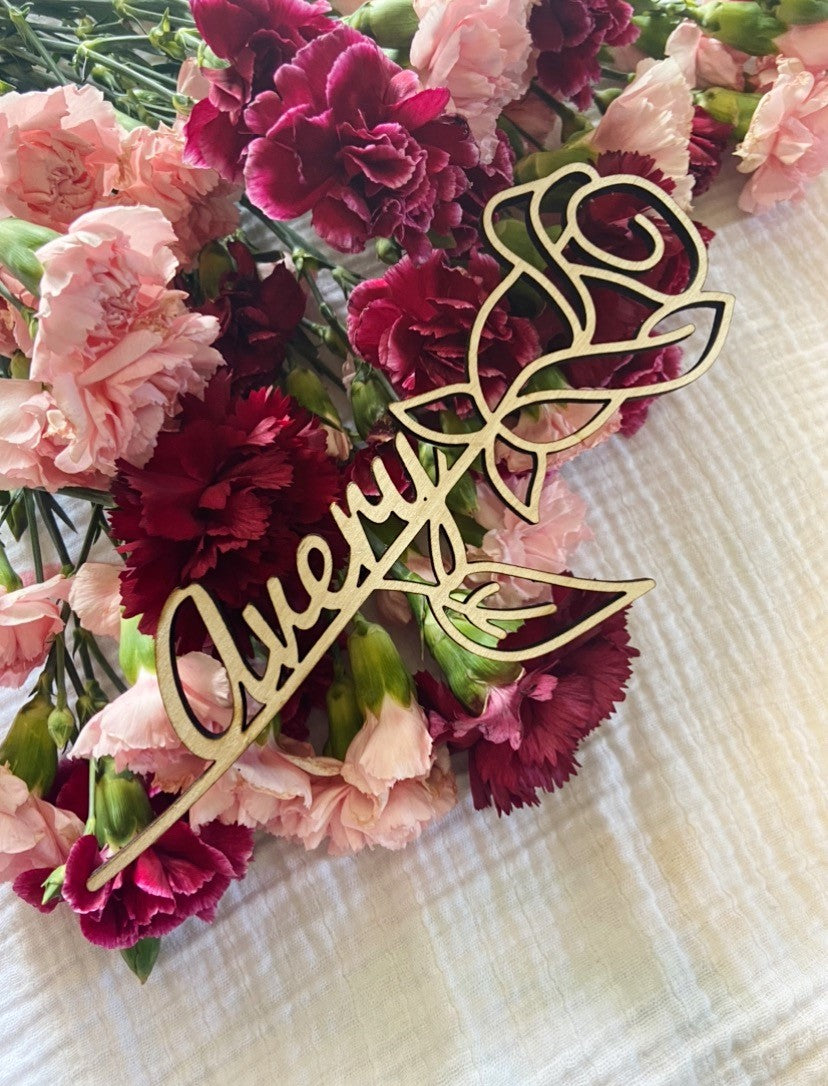 Valentine's Day Rose - Personalize with your name!