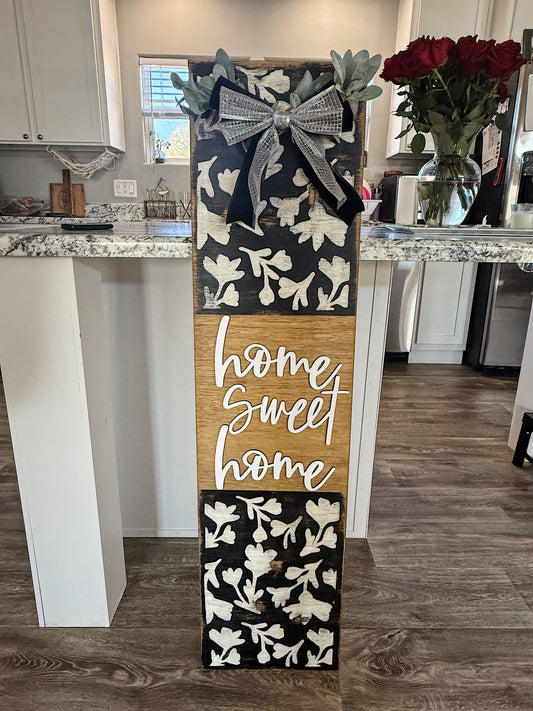 Floral Print Door Leaner