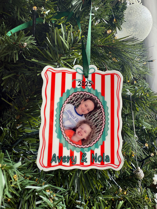 Custom Acrylic Ornament - Christmas Theme with Photo