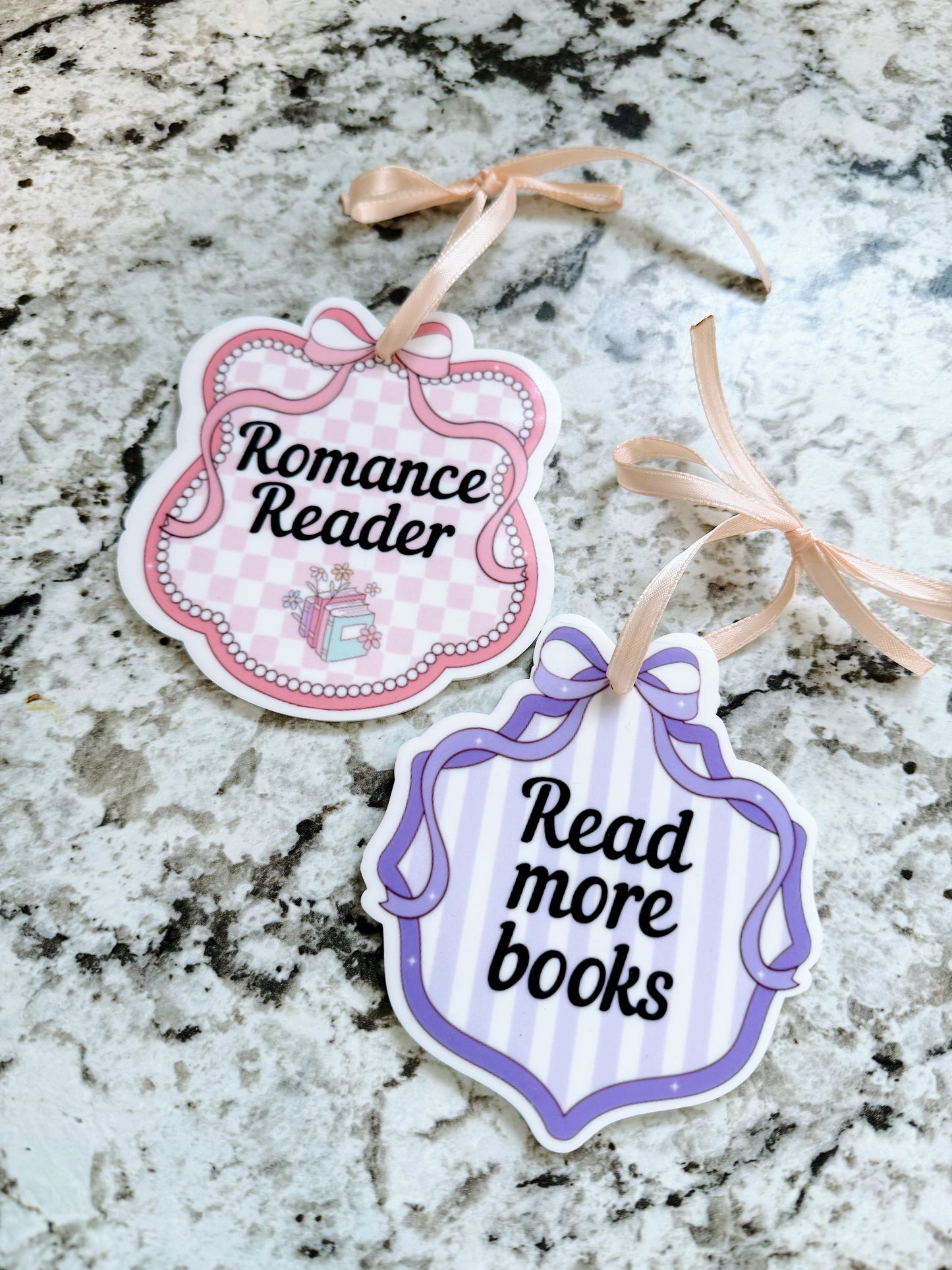 Read More Books Purple Bow Ornament - Or customize with YOUR NAME