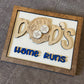 Dad's Home Runs Custom Baseball Themed Sign