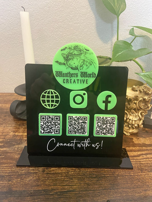 QR Code Scanner Sign - Small business sign