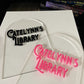 Clear Acrylic Gothic Dark Academia Themed Custom Library Sign