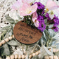 “Mommy’s Flowers picked by” custom mason jar lid Mothers Day Gift