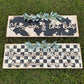 “You, me, and the kids” custom wood sign - Checker or Cow Print