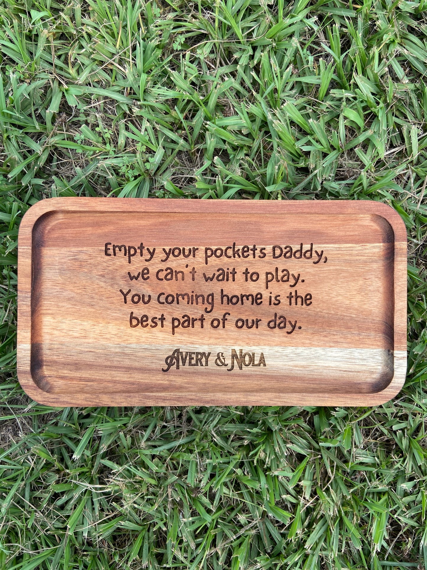Customized Tray - Empty Your Pockets Daddy