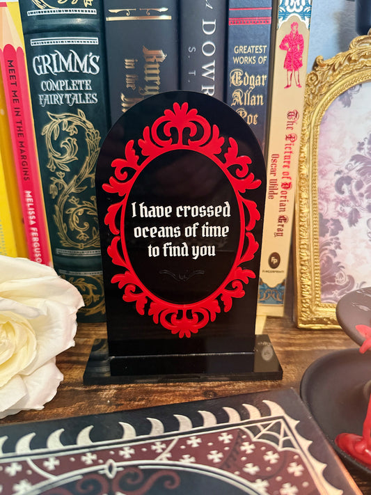 Victorian Goth Bookshelf Sign - Customizable