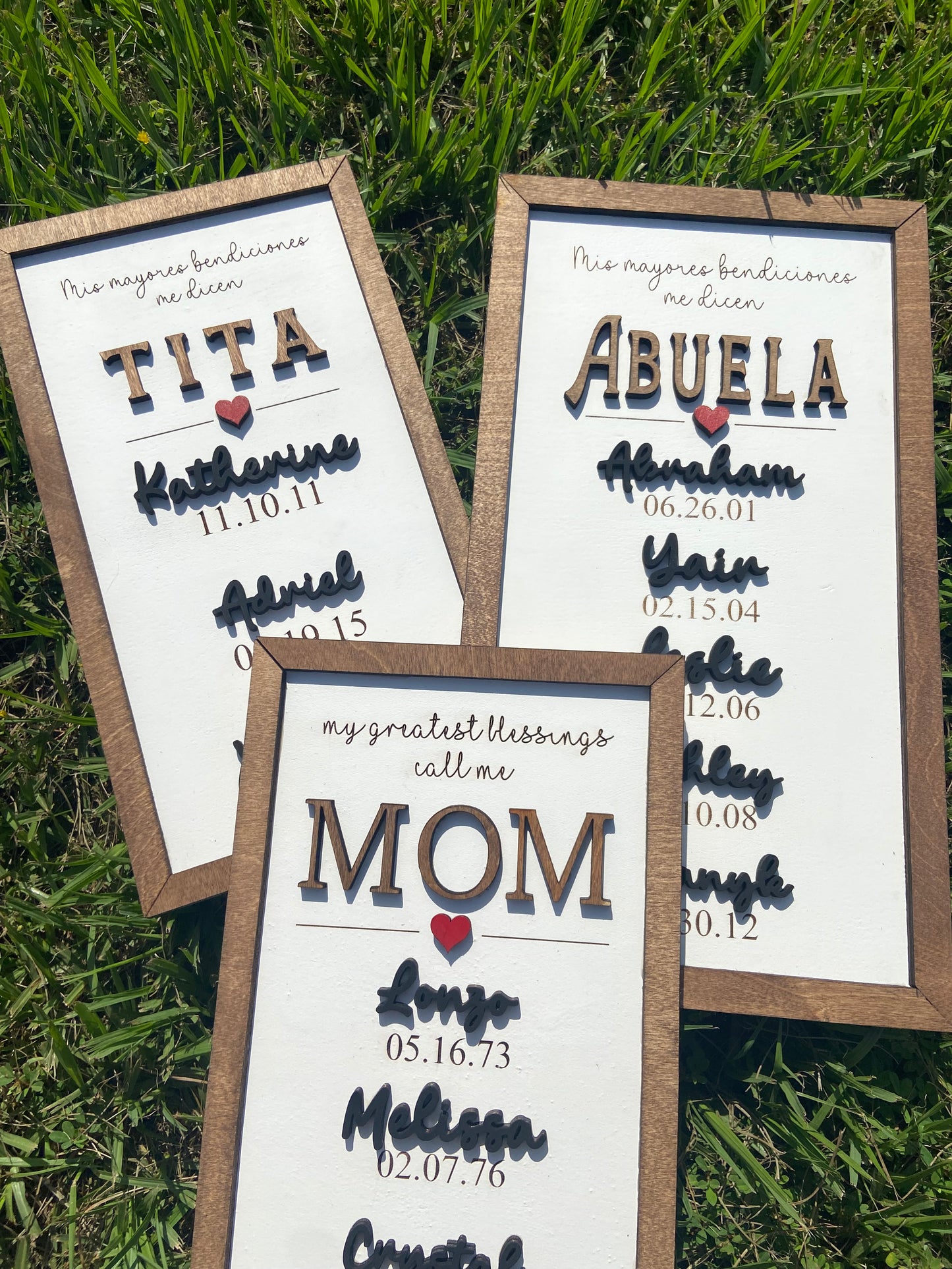 My Greatest Blessings Call Me Mom Custom Wood Sign - Personalize with Names & Dates