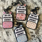 Emergency Contact Backpack Themed Keychain - NFC Tag Keychain