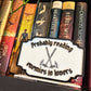 Probably reading enemies to lovers  - Engraved Axes bookshelf sign (customizable text option)