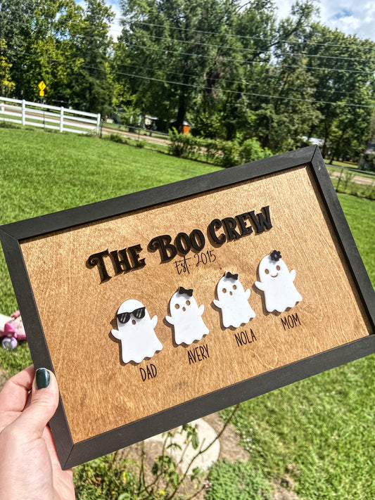 The Boo Crew Custom Family Sign