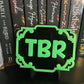 TBR Bookshelf Sign, To Be Read Bookshelf Plaque