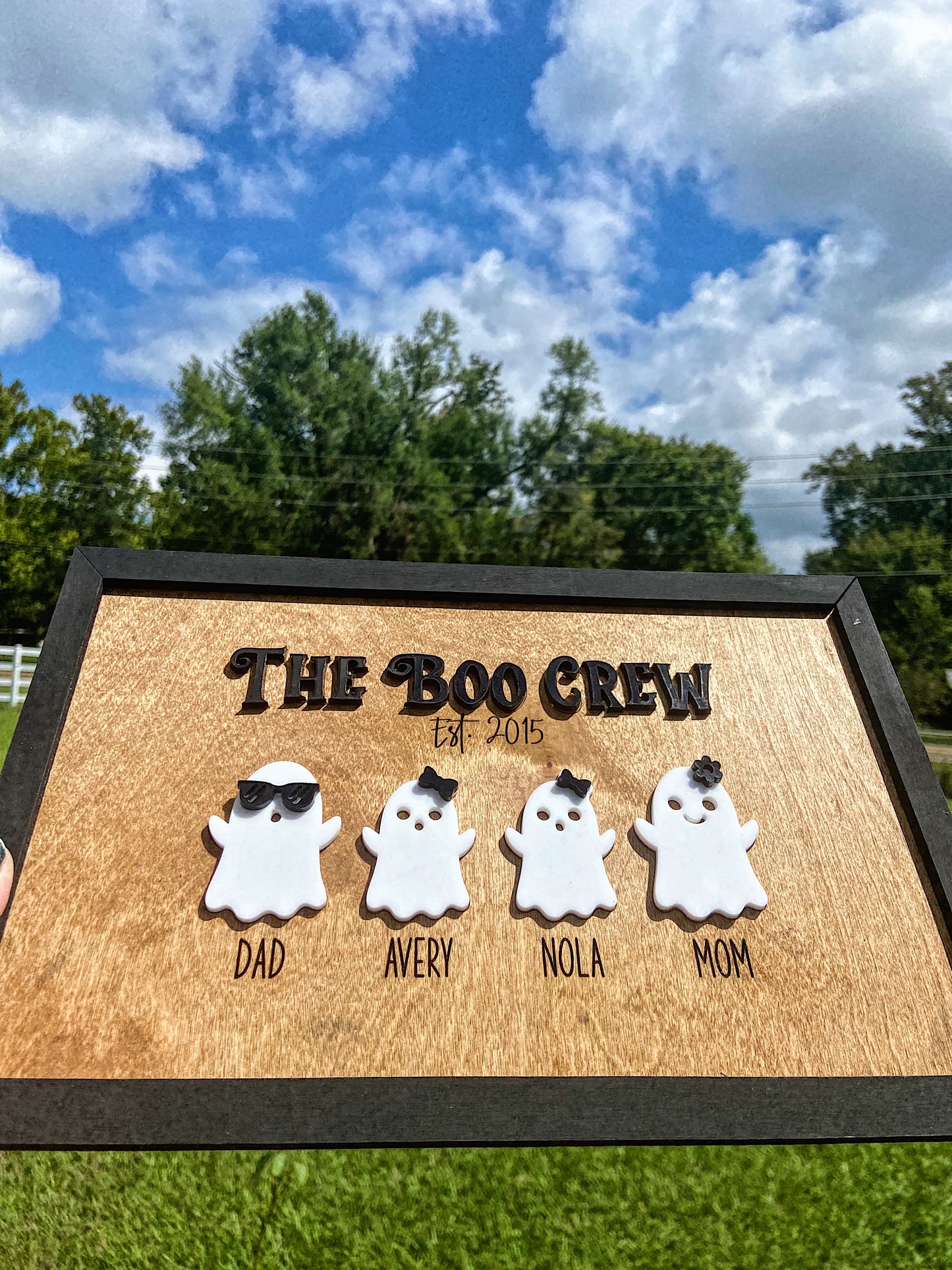 The Boo Crew Custom Family Sign