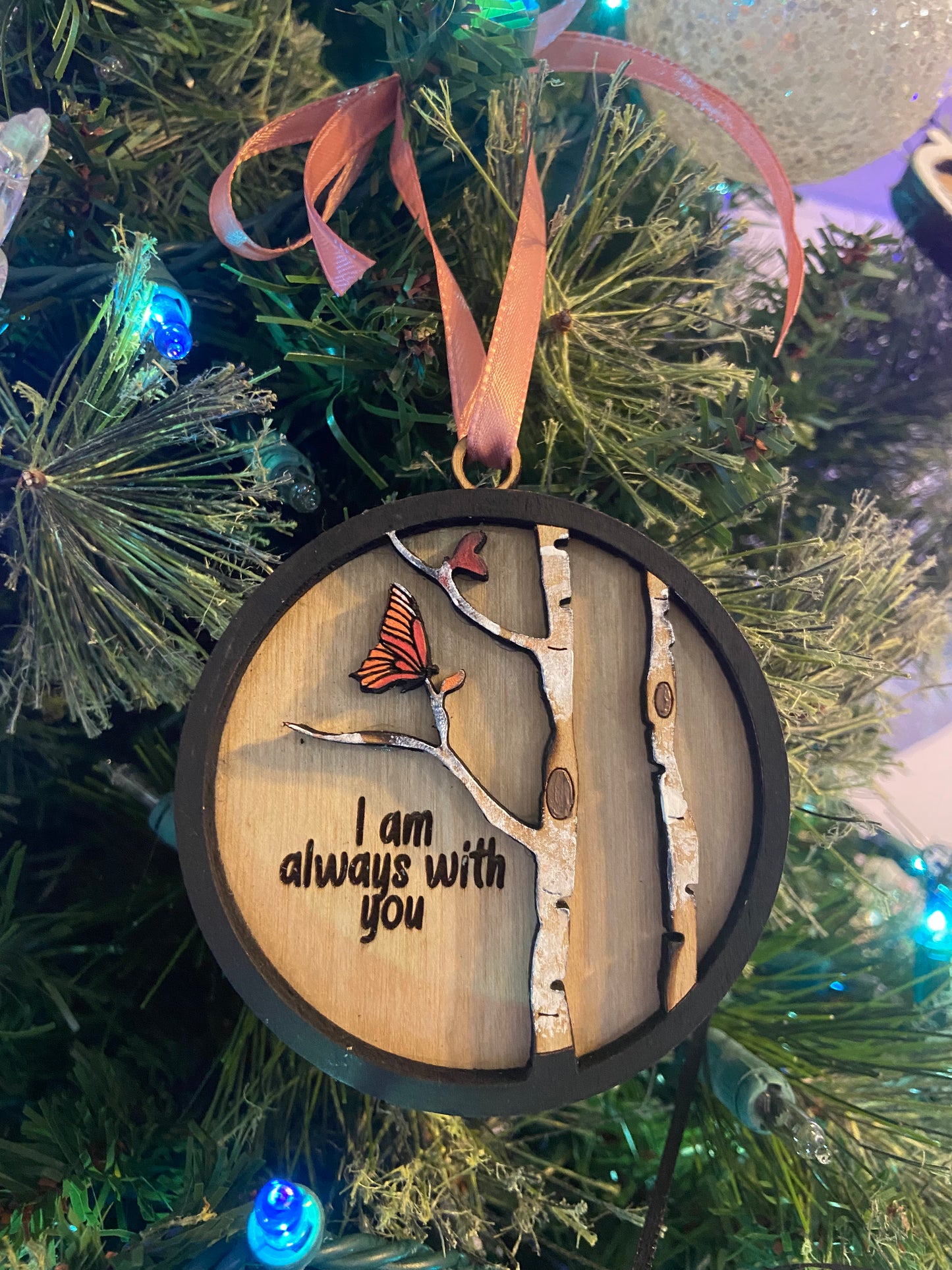 With You Always Ornament - Loved One Memoriam Ornament Customizable, In Memory