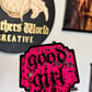 Good Girl Bookshelf Signs