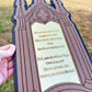 Gothic Cathedral Window Wall Decor - Custom Text Only
