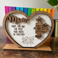 Mom, The Piece That Holds Us Together - Custom Puzzle Piece Sign / Desk Sitter