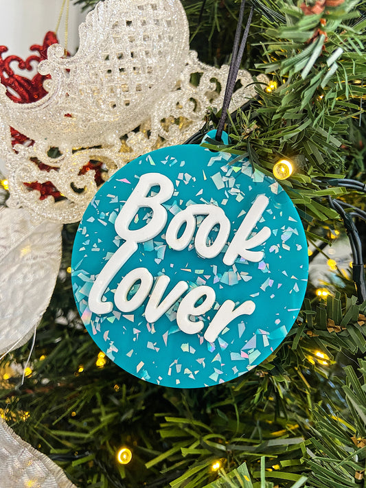 Book Lover Ornament - Or customize with YOUR NAME