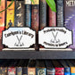 Probably reading enemies to lovers  - Engraved Axes bookshelf sign (customizable text option)