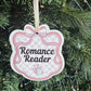 Romance Reader Pink Bow Ornament - Or customize with YOUR NAME