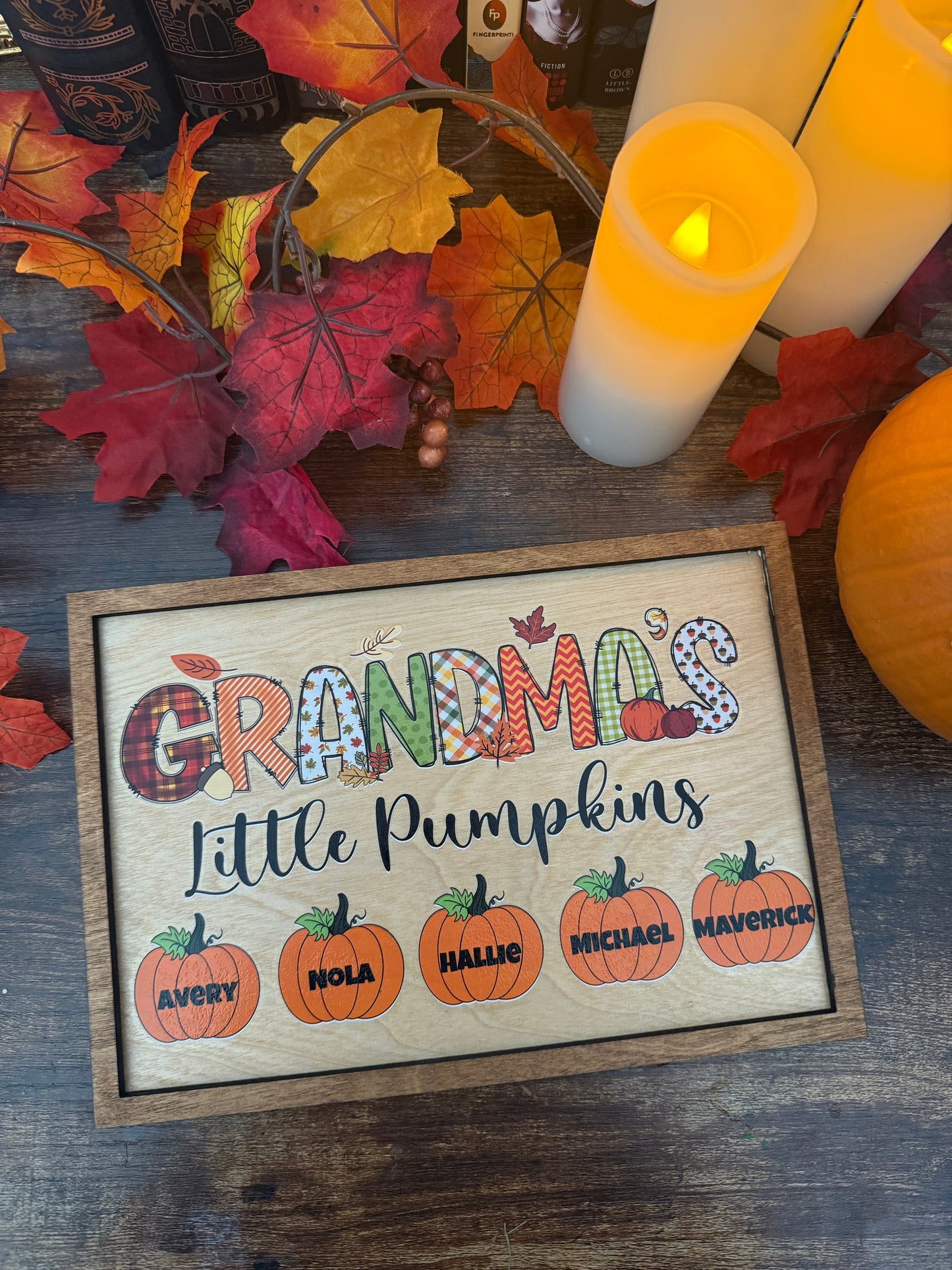 Custom Little Pumpkins Sign - Grandma, Mimi, Nana, Gigi