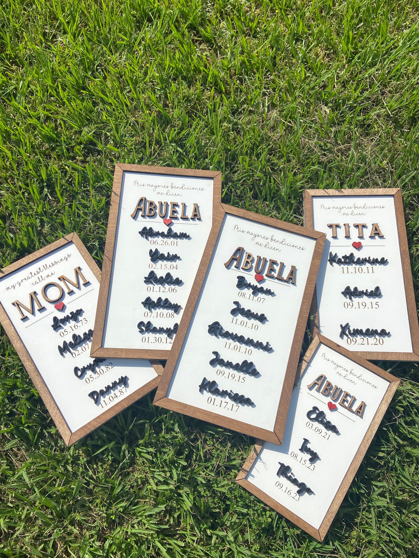 My Greatest Blessings Call Me Mom Custom Wood Sign - Personalize with Names & Dates