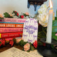 Purple Bow Themed Bookshelf Sign - Customizable