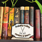 Probably reading enemies to lovers  - Engraved Axes bookshelf sign (customizable text option)