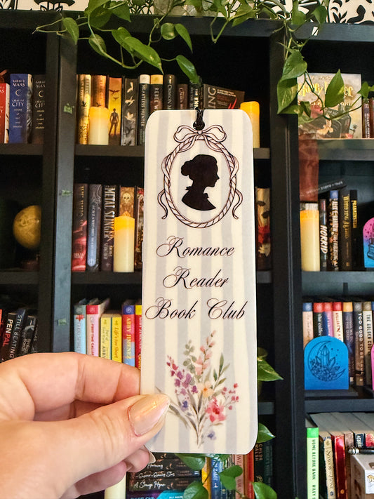 Romance Reader Book Club Acrylic Bookmark