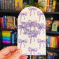 Purple Bow Themed Bookshelf Sign - Customizable