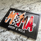 MAMA Flame & Checker Sign - Customized with kids names