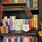 “My courage always rises” Pride & Prejudice Quote Bookshelf Sign