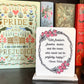 “With freedom,books, flowers, and the moon” Oscar Wilde Quote - Bookshelf sign (Copy)
