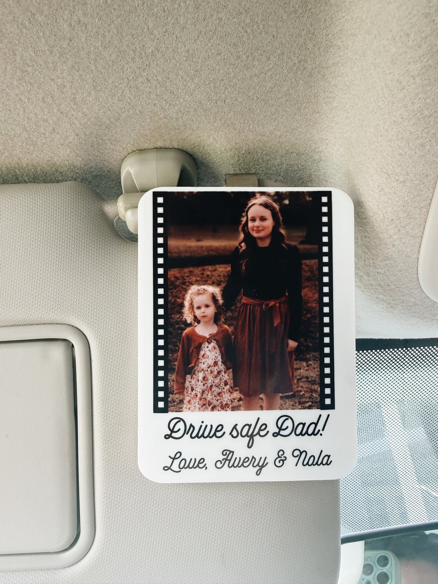Father’s Day Gift - Sun Visor Clip Picture & Personal Message