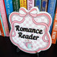 Pink Bow Customizable Bookshelf Plaque, Bookshelf Sign