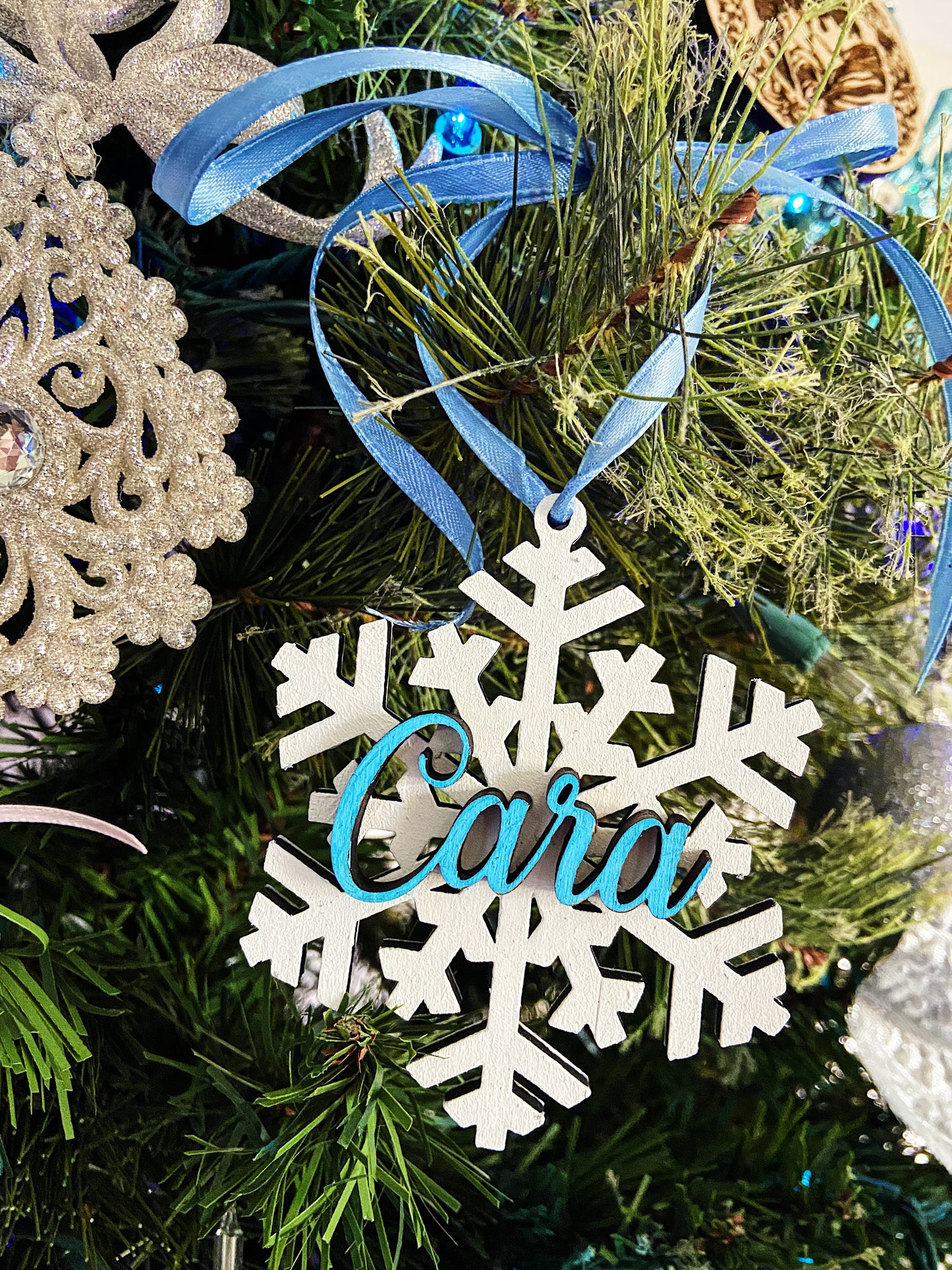 Christmas Ornament - Personalized Snowflake