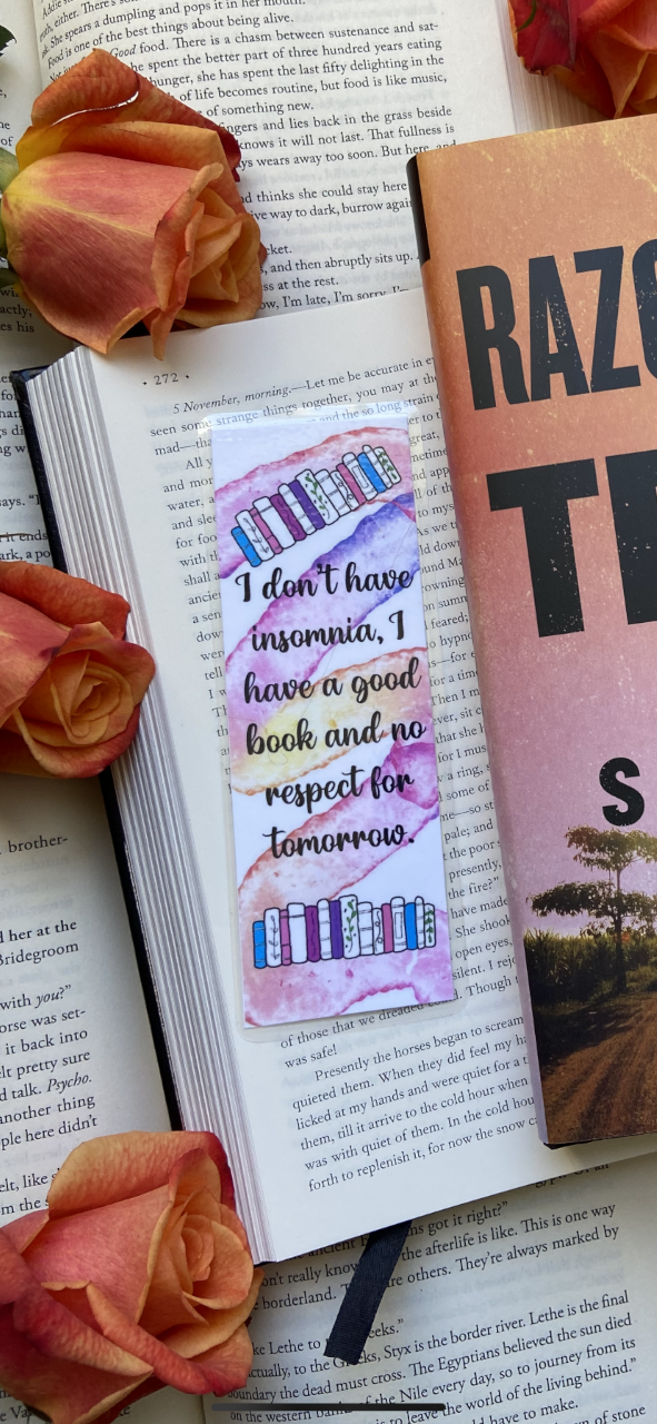 Bookish Quote Bookmark - A good book